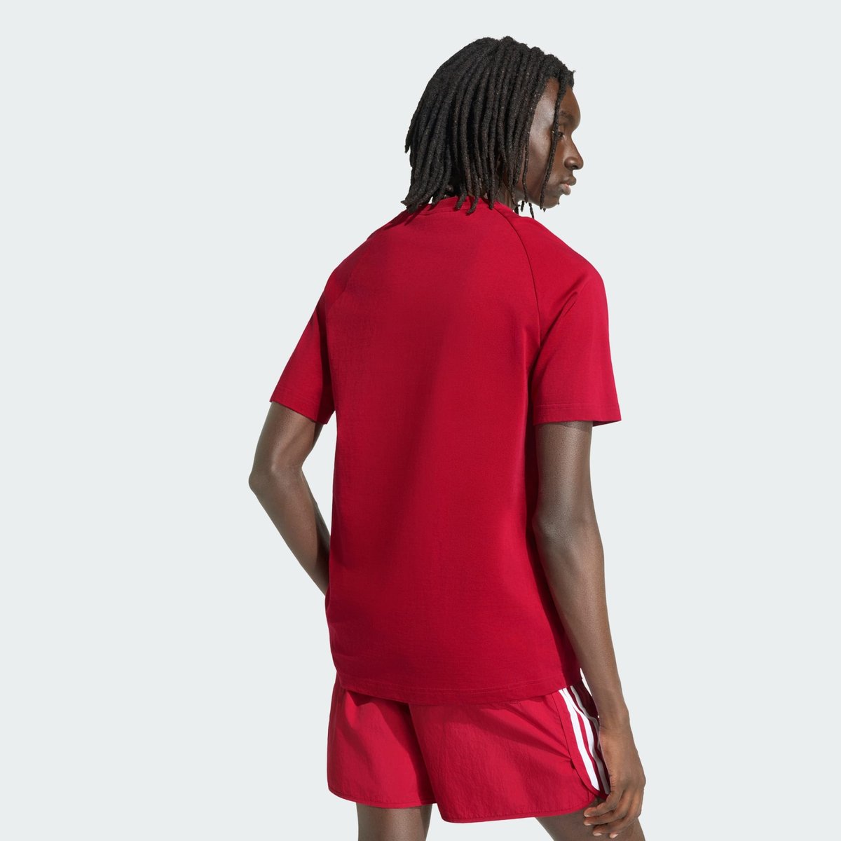 T-Shirt À Rayures Sur La Poitrine T-Shirt À Rayures Sur La Poitrine team victory red, adidas Originals