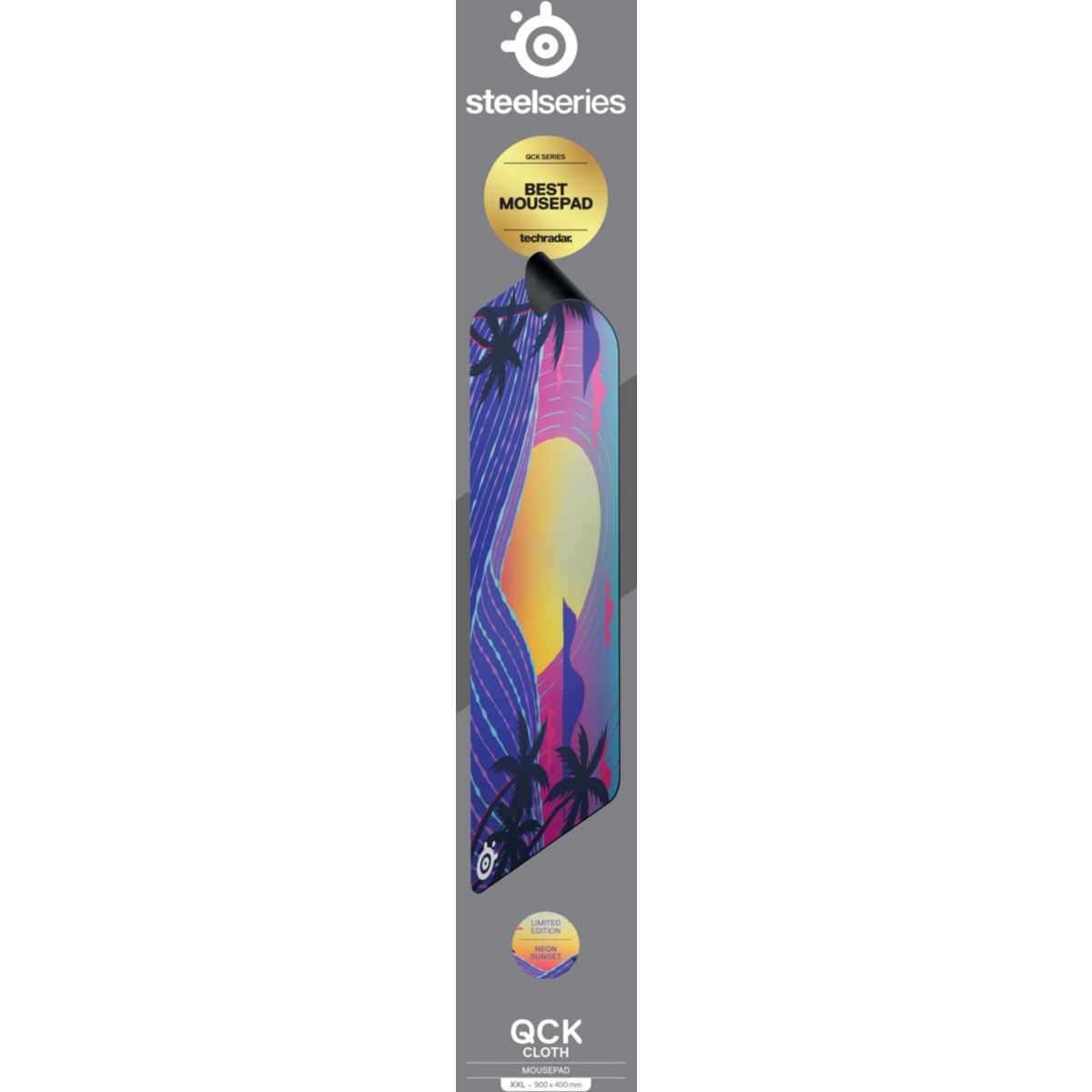 Tapis de souris QcK XXL Neon Sunset EU couleur unique, STEELSERIES