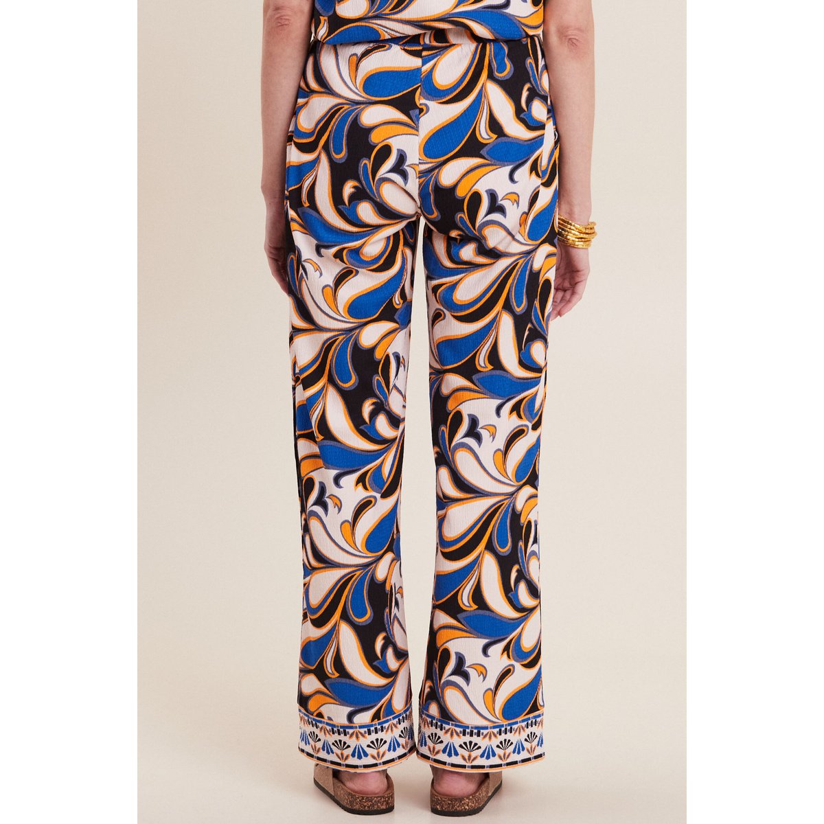 Pantalon large à coulisse bleu, BREAL