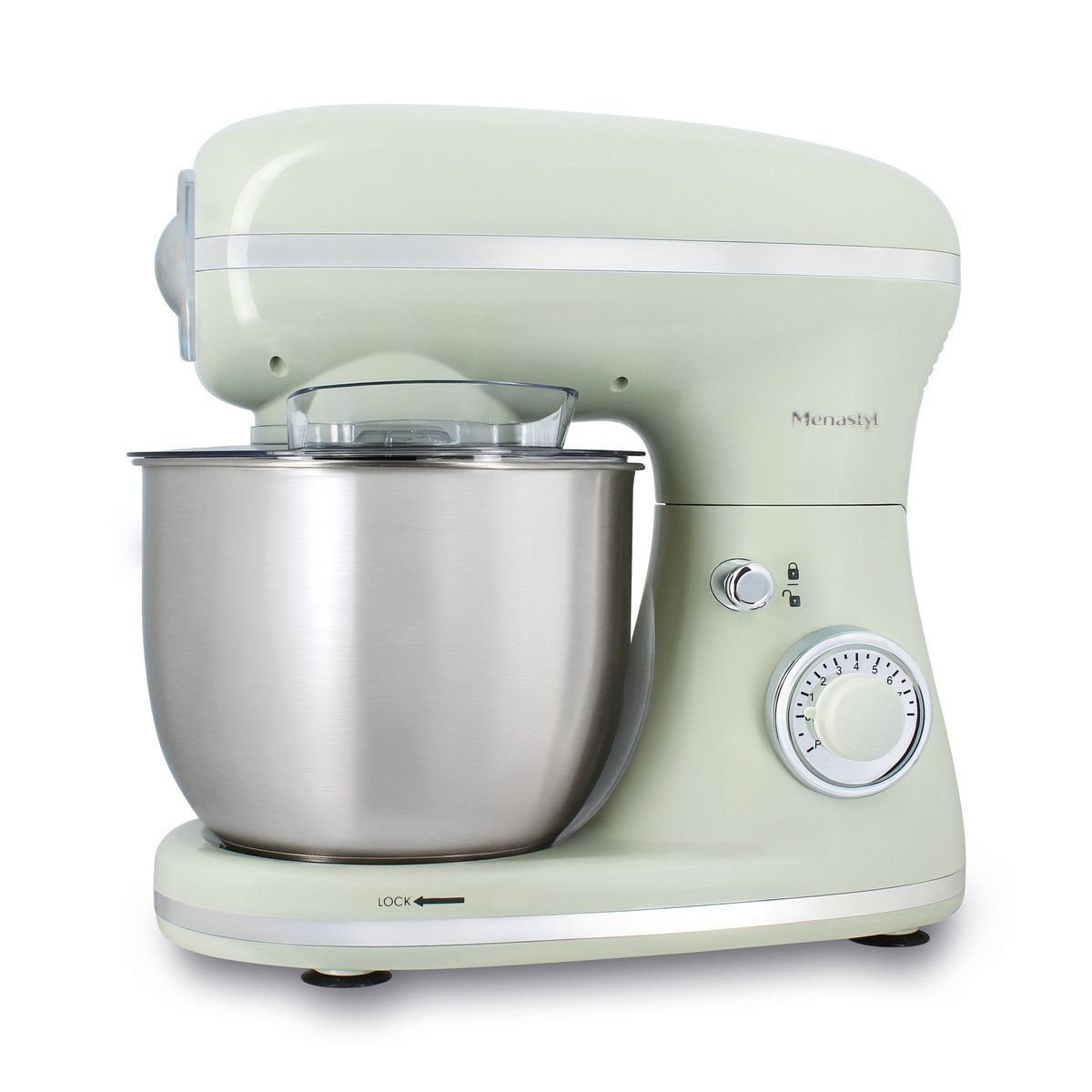 Robot patissier 1300W - 8 vitesses, RETRO céladon, MENASTYL