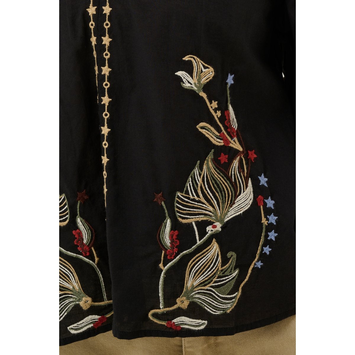 Blouse à manches longues noir pitch black, CREAM