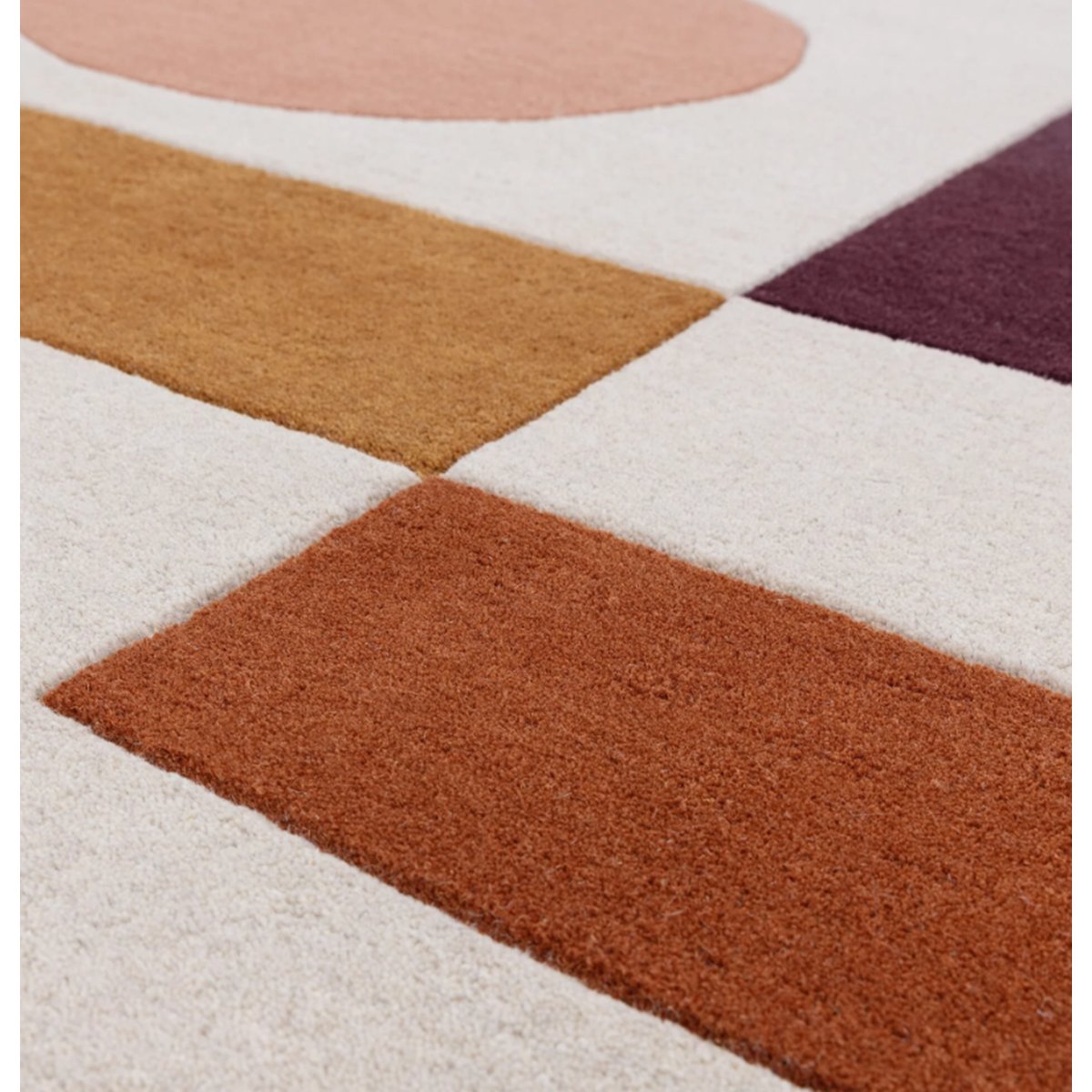 Tapis tufté main en laine MINGLE multicolore, NOVATREND