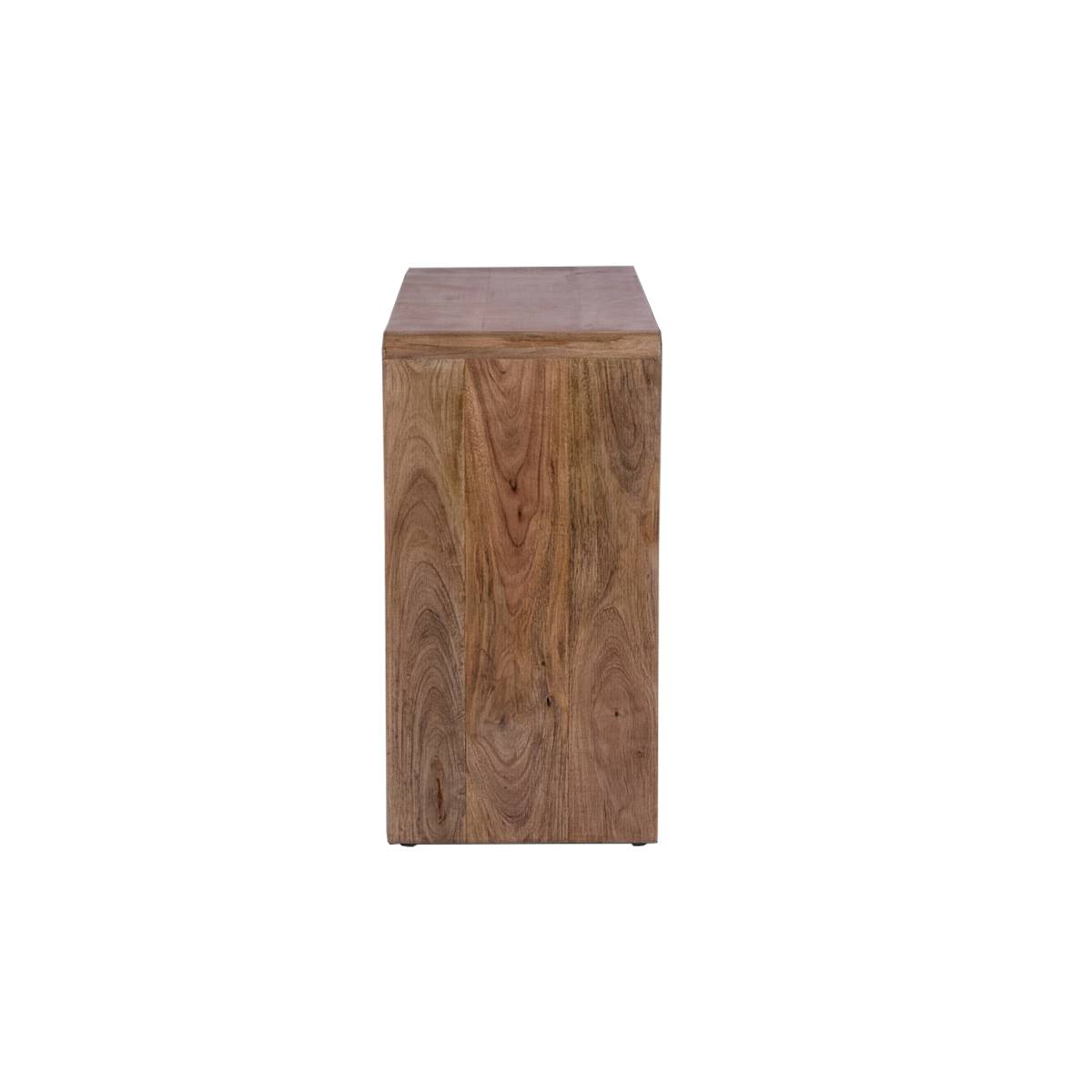 Bureau en bois de manguier VIRELYA bois clair, MADE IN MEUBLES