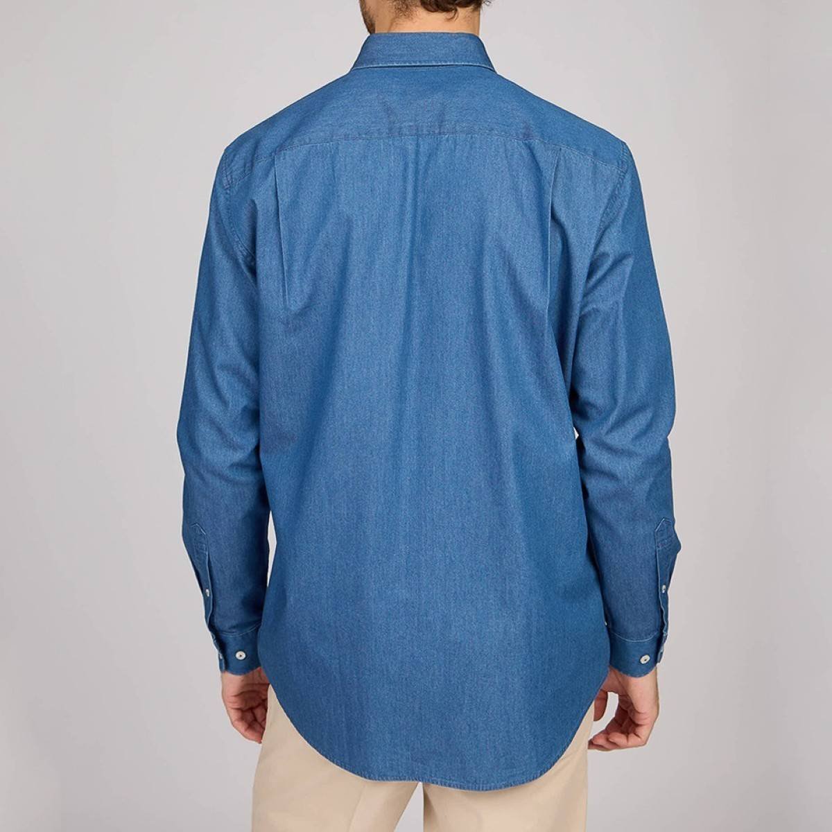 Chemise denim Emmett chambray, MISE AU GREEN