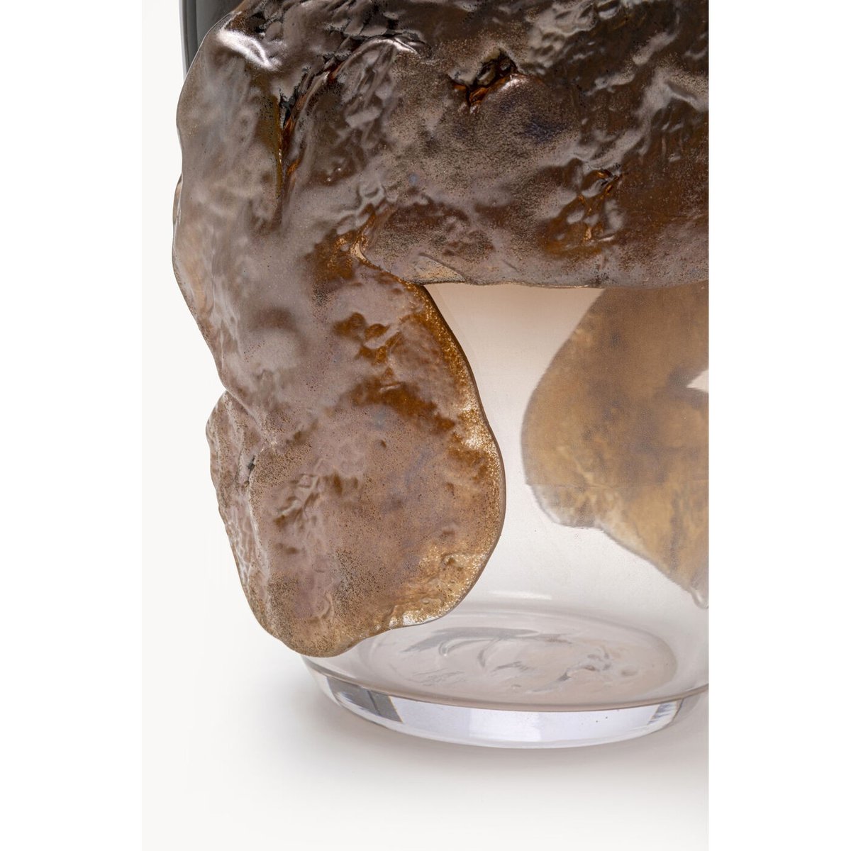 Vase en verre texturé, PICO marron, KARE DESIGN