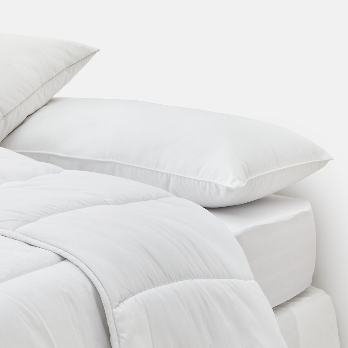 Bolster, stevig, plat en rechthoekig, katoenen hoes wit, LA REDOUTE INTERIEURS