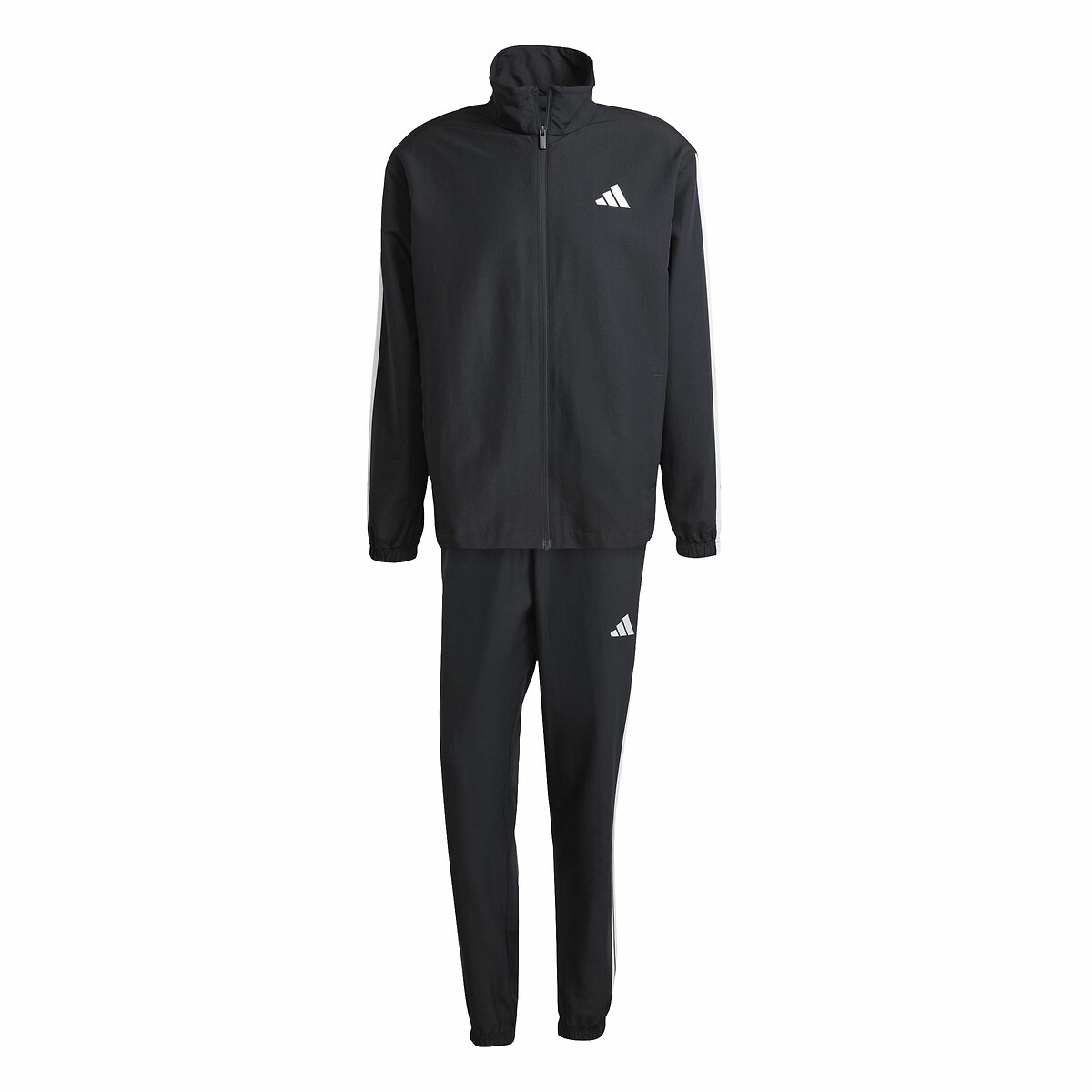 Survêtement en toile 3 bandes Sportswear Basic noir, ADIDAS SPORTSWEAR