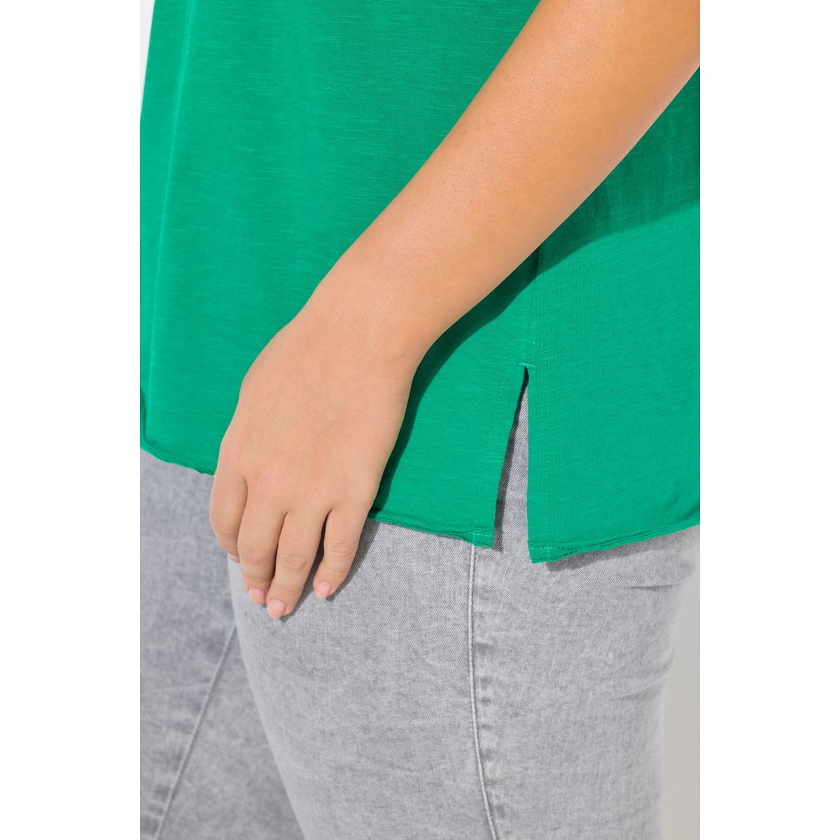 T-shirt vert mousse, ULLA POPKEN