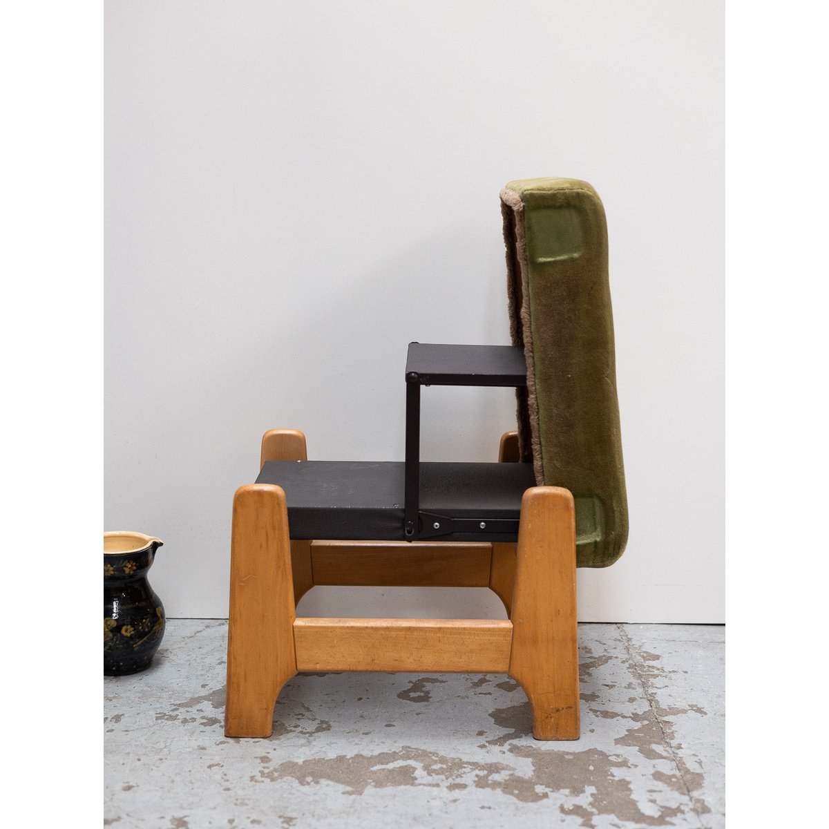 Banc dépliable en marche pieds Victor N°34 - Bon état bois clair, DEBONGOUT