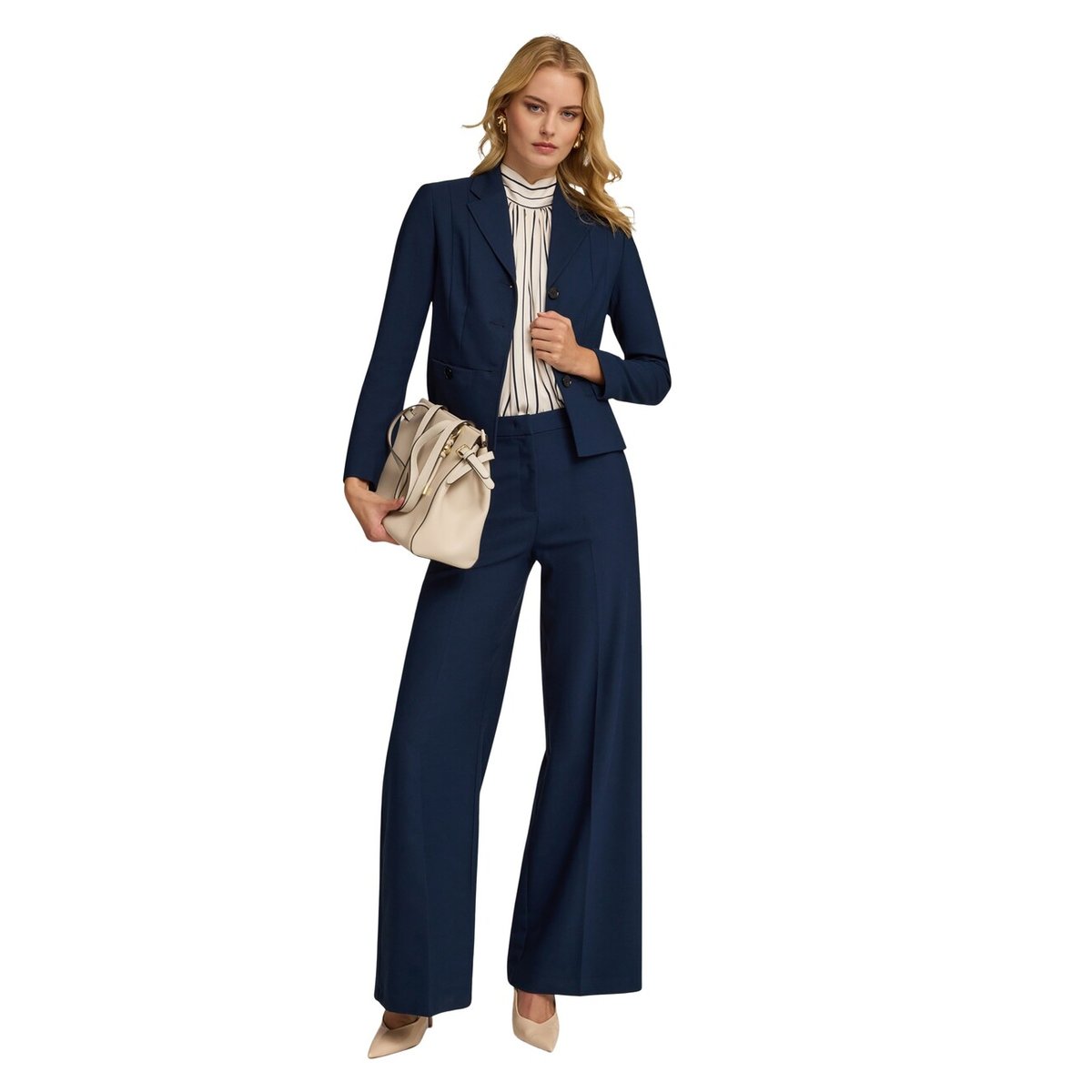 Veste blazer courte bleu, MOTIVI