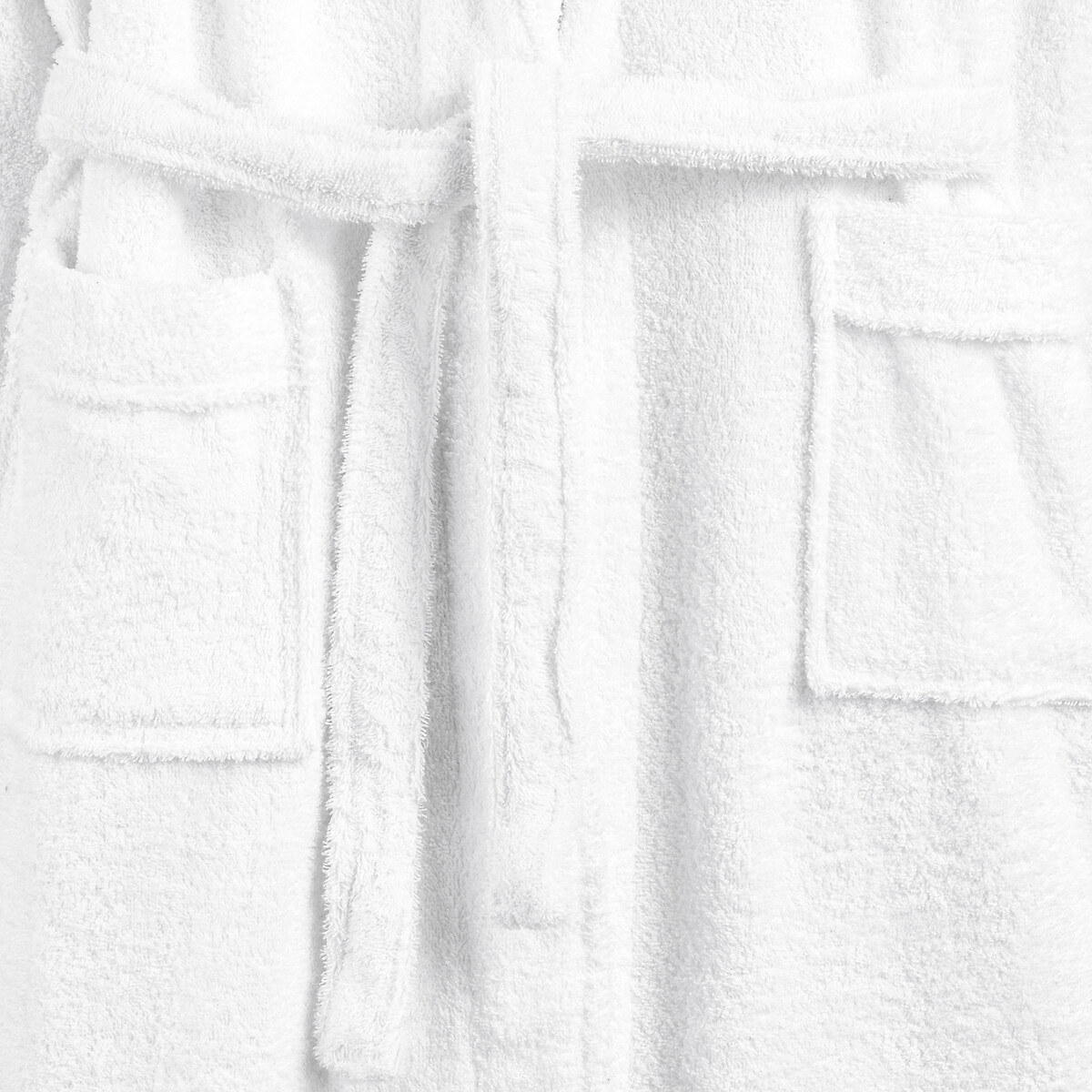 Haxel 450g/m² Cotton Terry Bathrobe with Kimono Collar white, LA REDOUTE INTERIEURS