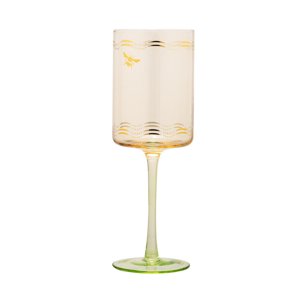 Set of 2 Bee Wine Glasses multi-coloured, YVONNE ELLEN