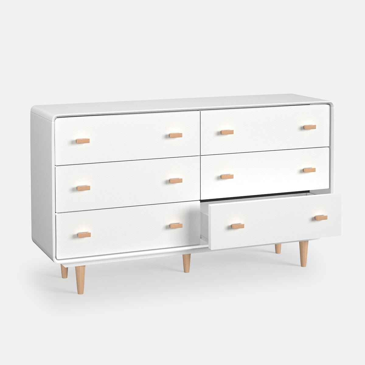 Kommode JIMI, 6 Schubladen weiss, LA REDOUTE INTERIEURS