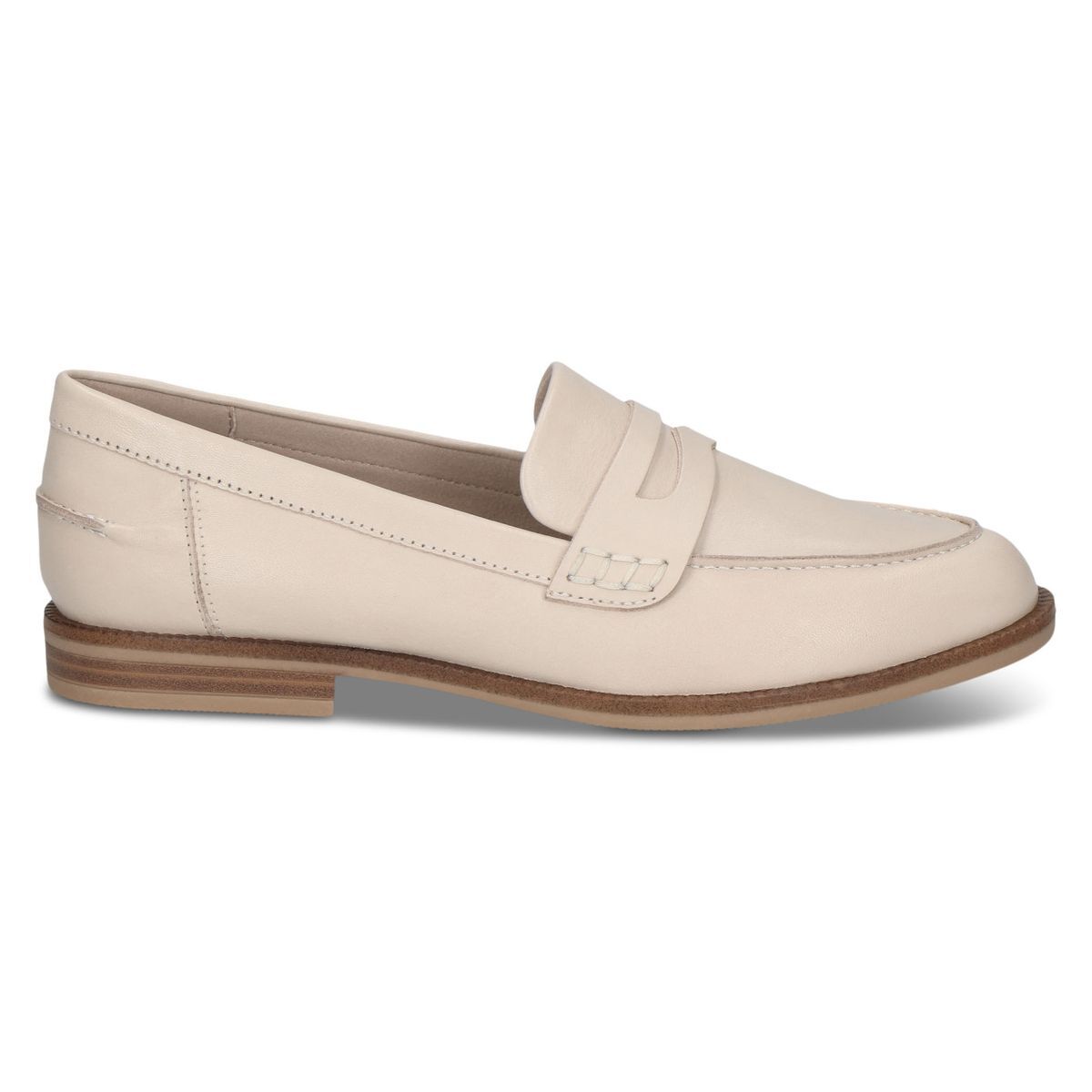 Slipper en cuir blanc, CAPRICE