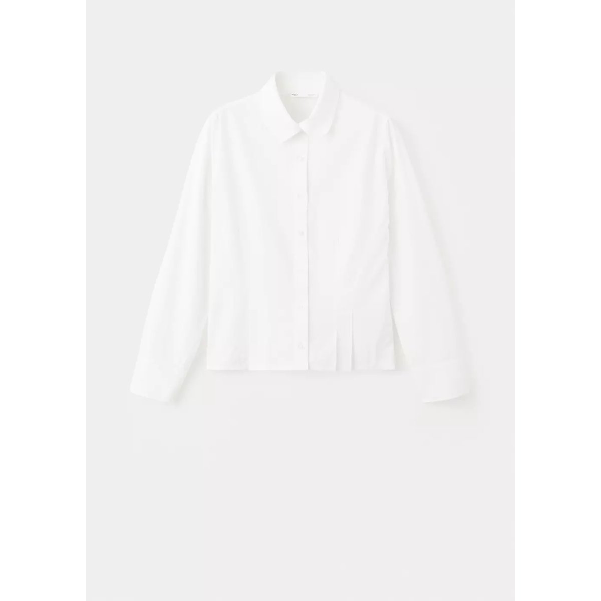 Chemise cintrée coton blanc cassé, MANGO TEEN