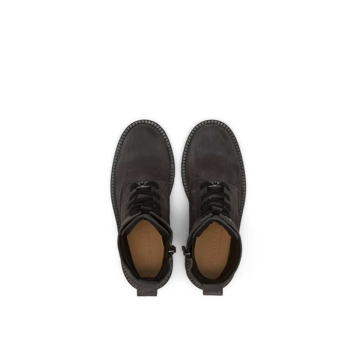 Bottes à lacets modèle Phia avec zip intérieur noir, MARC O'POLO