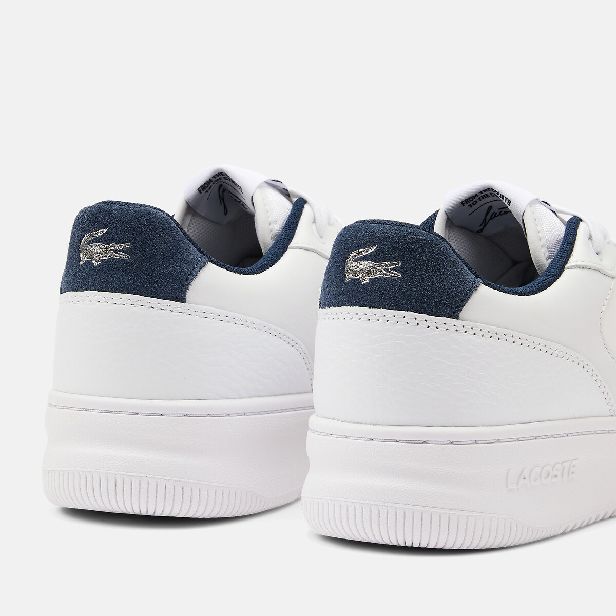 Lage sneakers L001 wit/blauw, LACOSTE