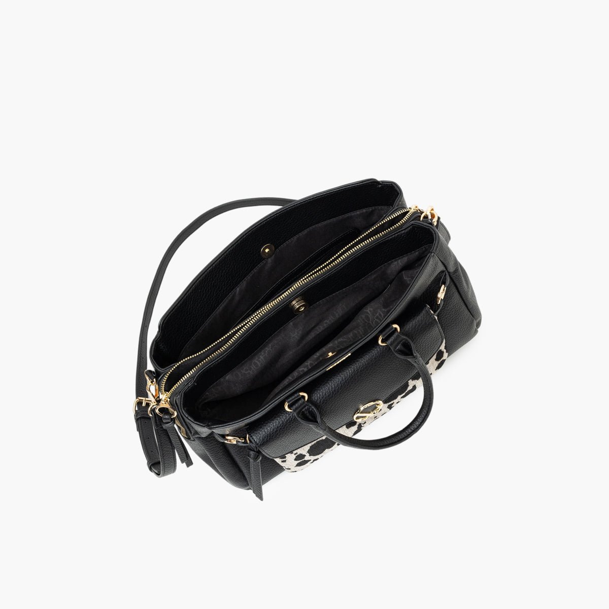 Grand sac shopper  Tim noir,doré, LOLLIPOPS