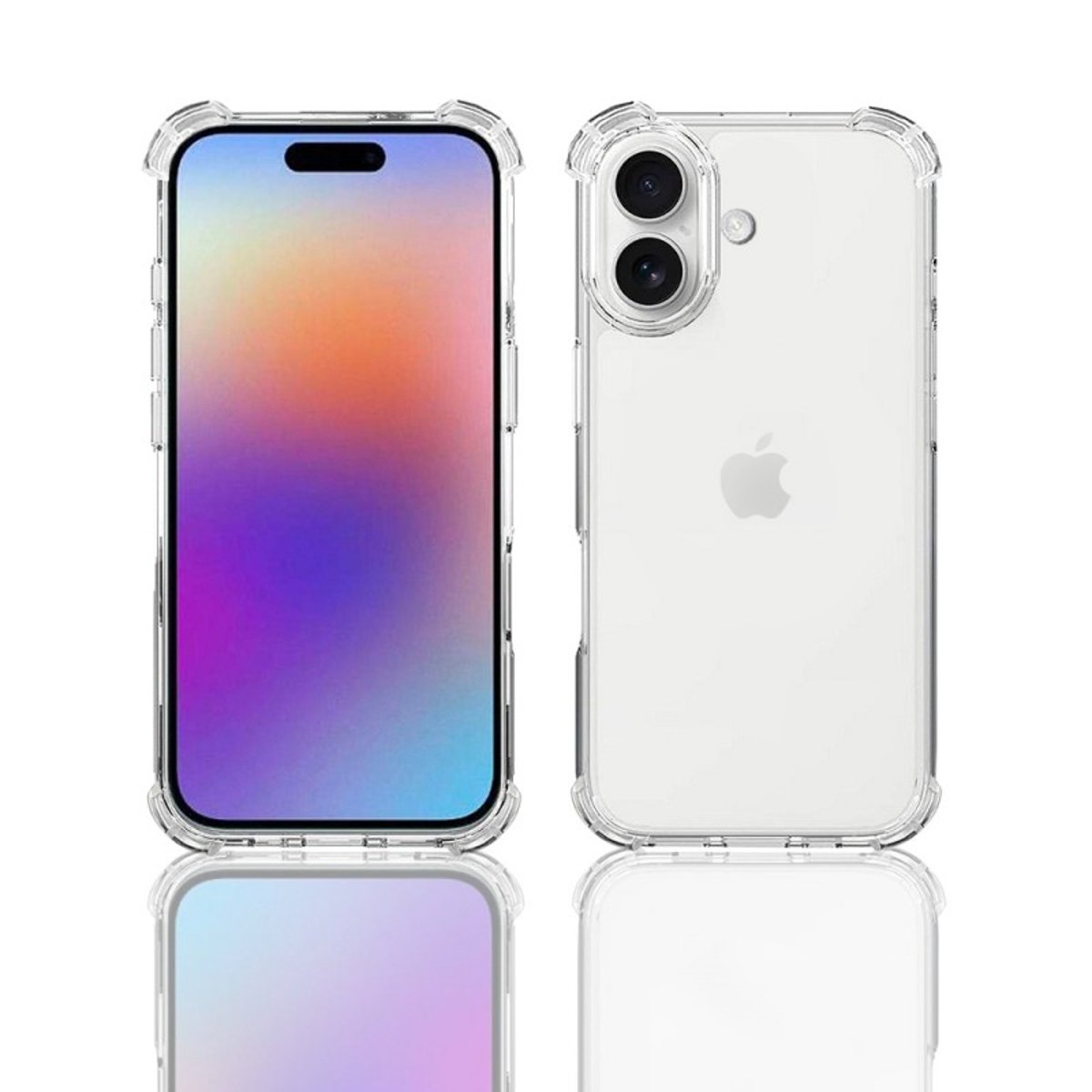 Coque iPhone 17 antichoc + 2 vitres transparent, EVETANE