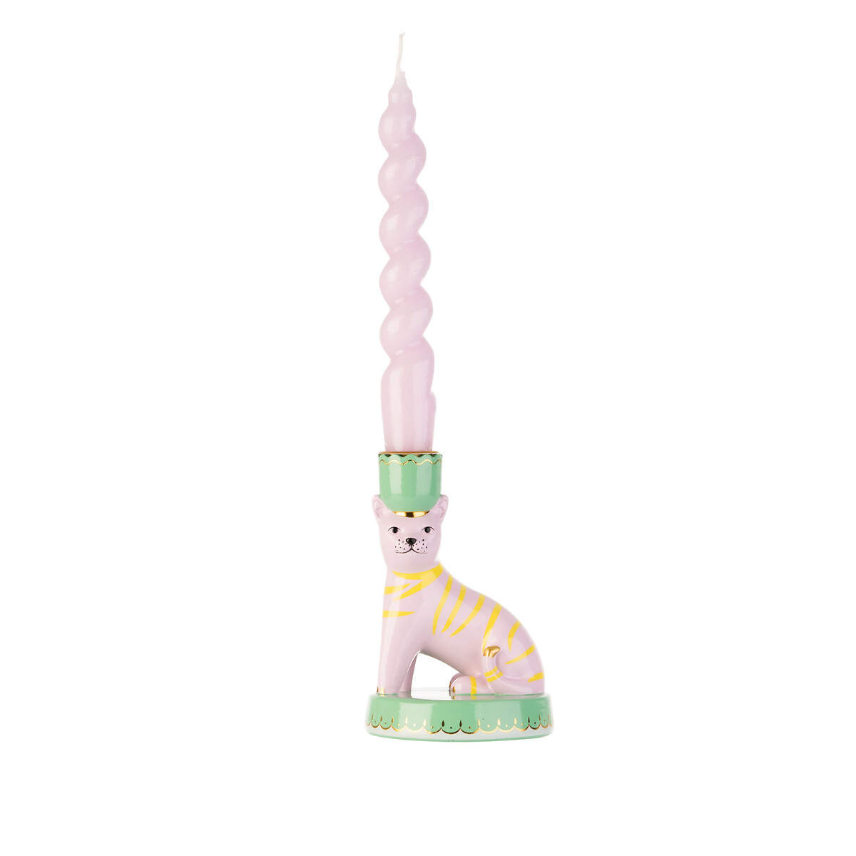 Set of 2 Animal Candlestick Holders multi-coloured, YVONNE ELLEN
