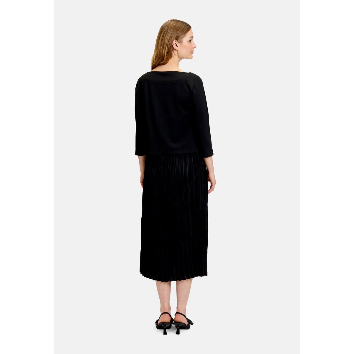 Robe en jersey à plis noir, BETTY BARCLAY