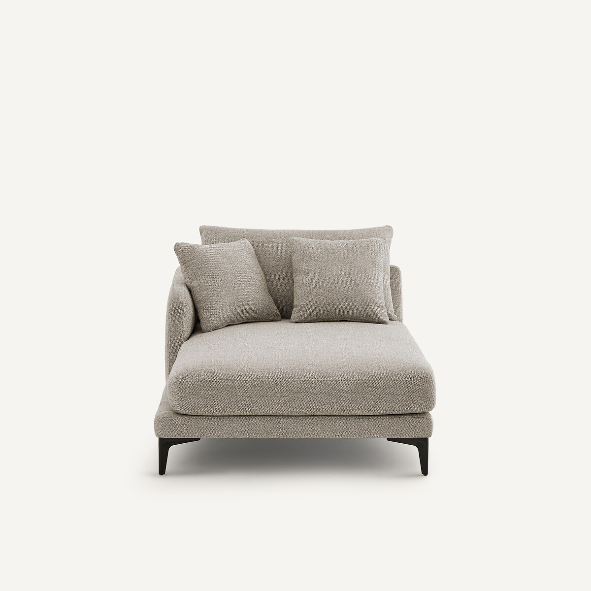 Méridienne en mélange texturé, MODERNISTE beige, EMMANUEL GALLINA X AM.PM