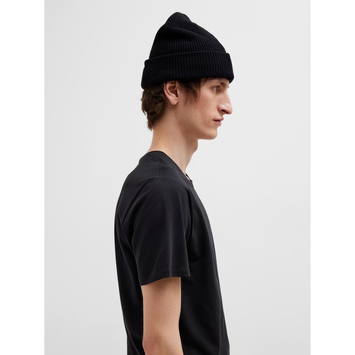 T-Shirt noir - black, SELECTED