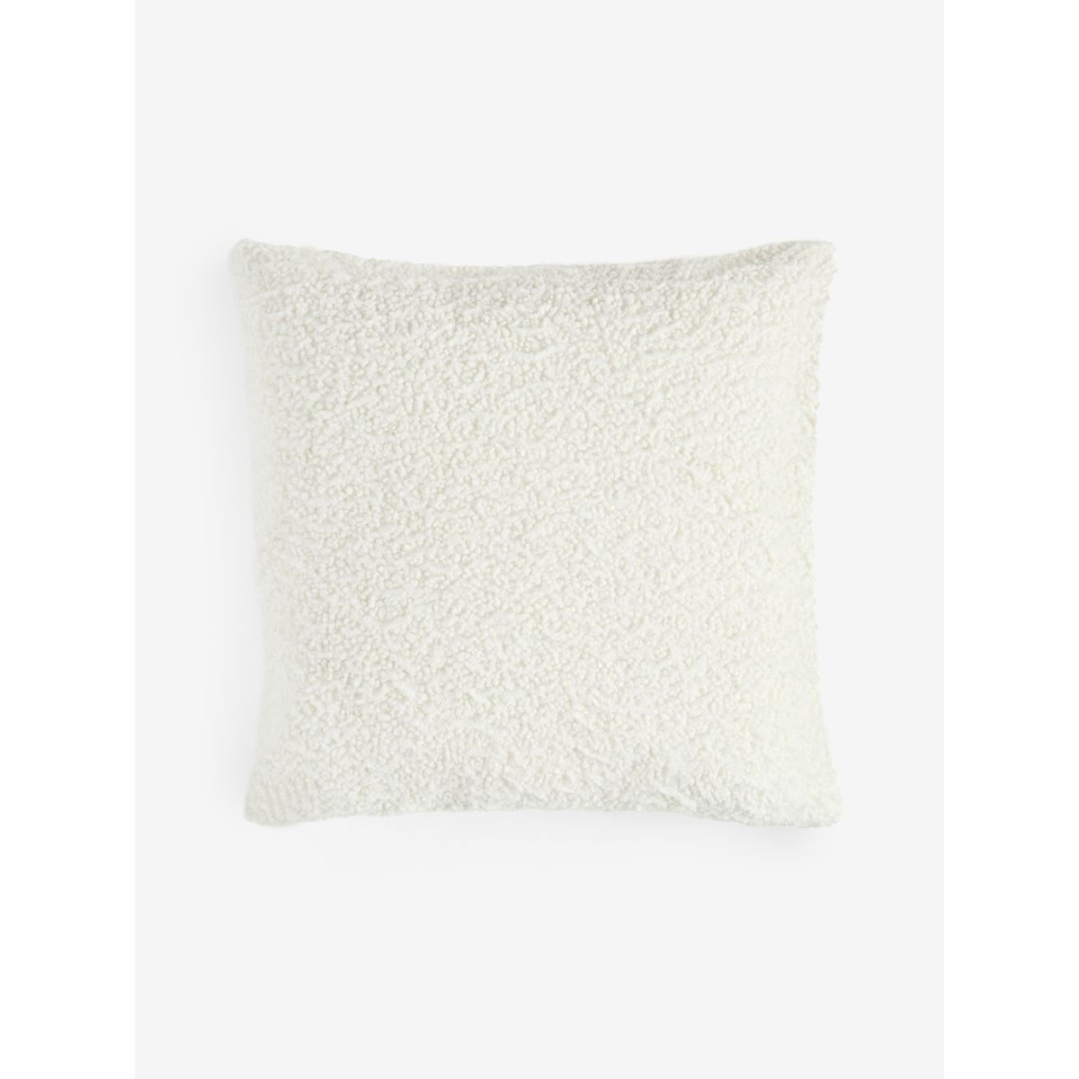 Coussin en maille texturée de laine ivoire, NEXT