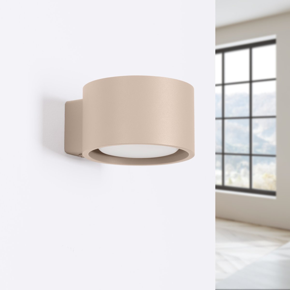 Applique murale Aluminium Taupe Gx53 1 MODO taupe, EDEN