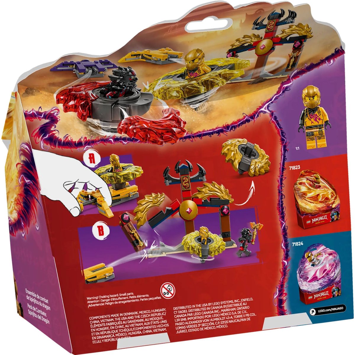 LEGO NINJAGO - Pack de combat Spinjitzu du dragon - 71826 multicolore, LEGO
