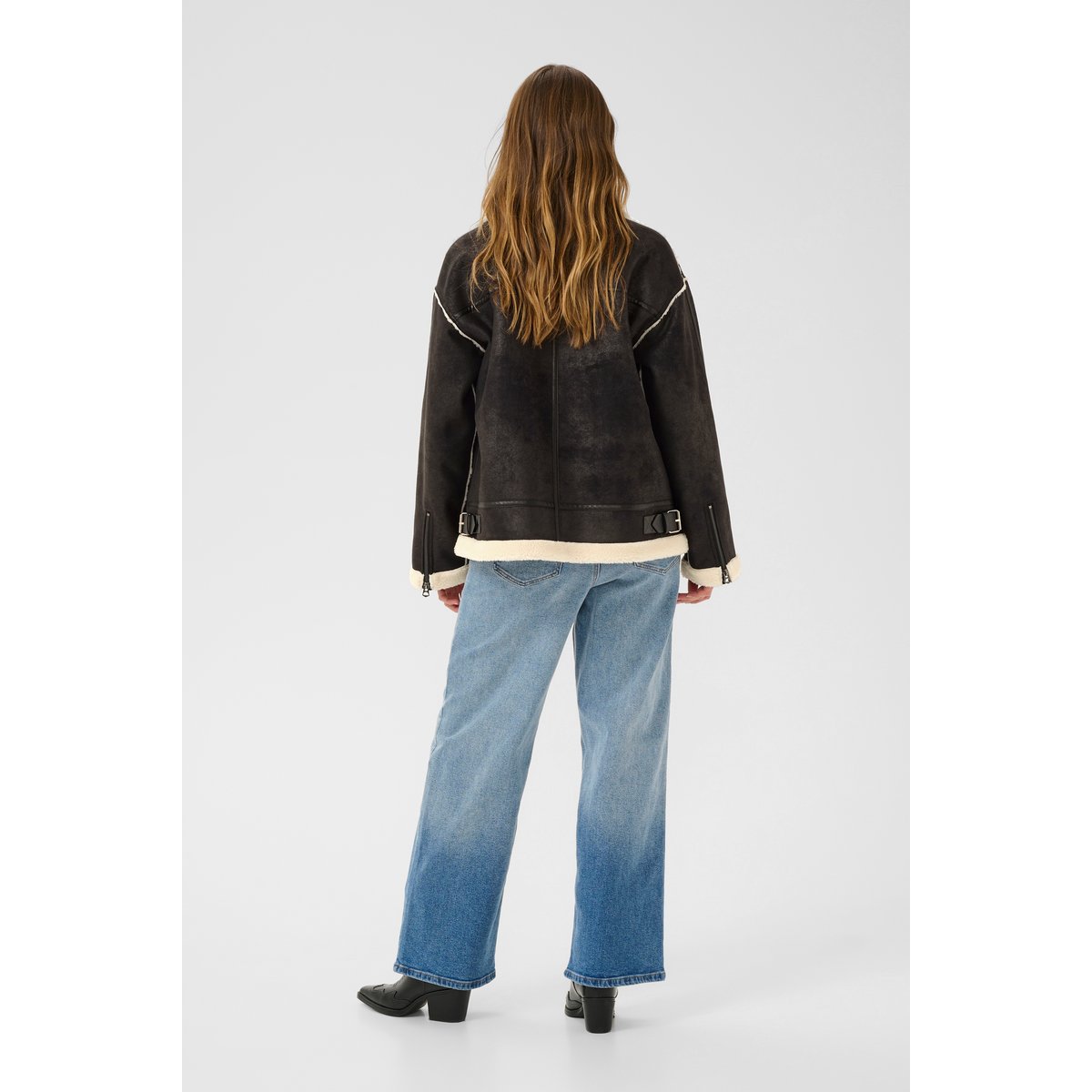 Manteau noir black deep, KAFFE