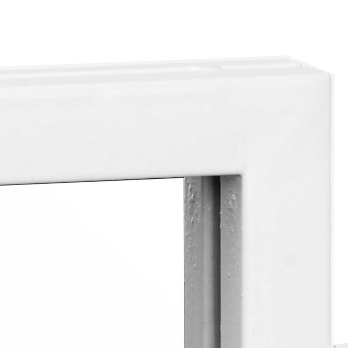 Miroir mural fenêtre métal blanc 180x90cm blanc, WADIGA