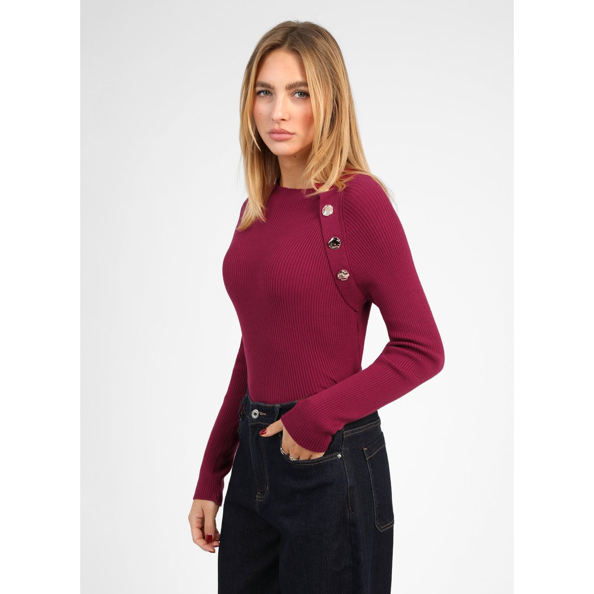 Pull NASTINE framboise, AN'GE
