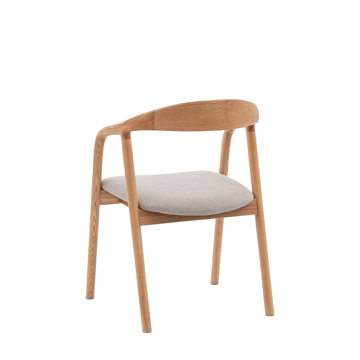 Set of 2 Aviero Ash Wood Dining Chairs oak, ÉDITÉ