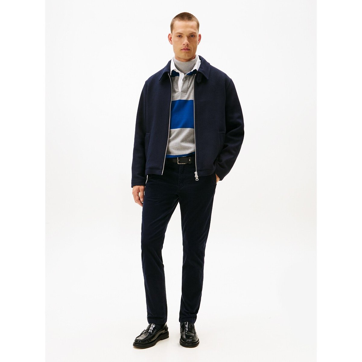 Pantalon chino Denton velours bleu, TOMMY HILFIGER