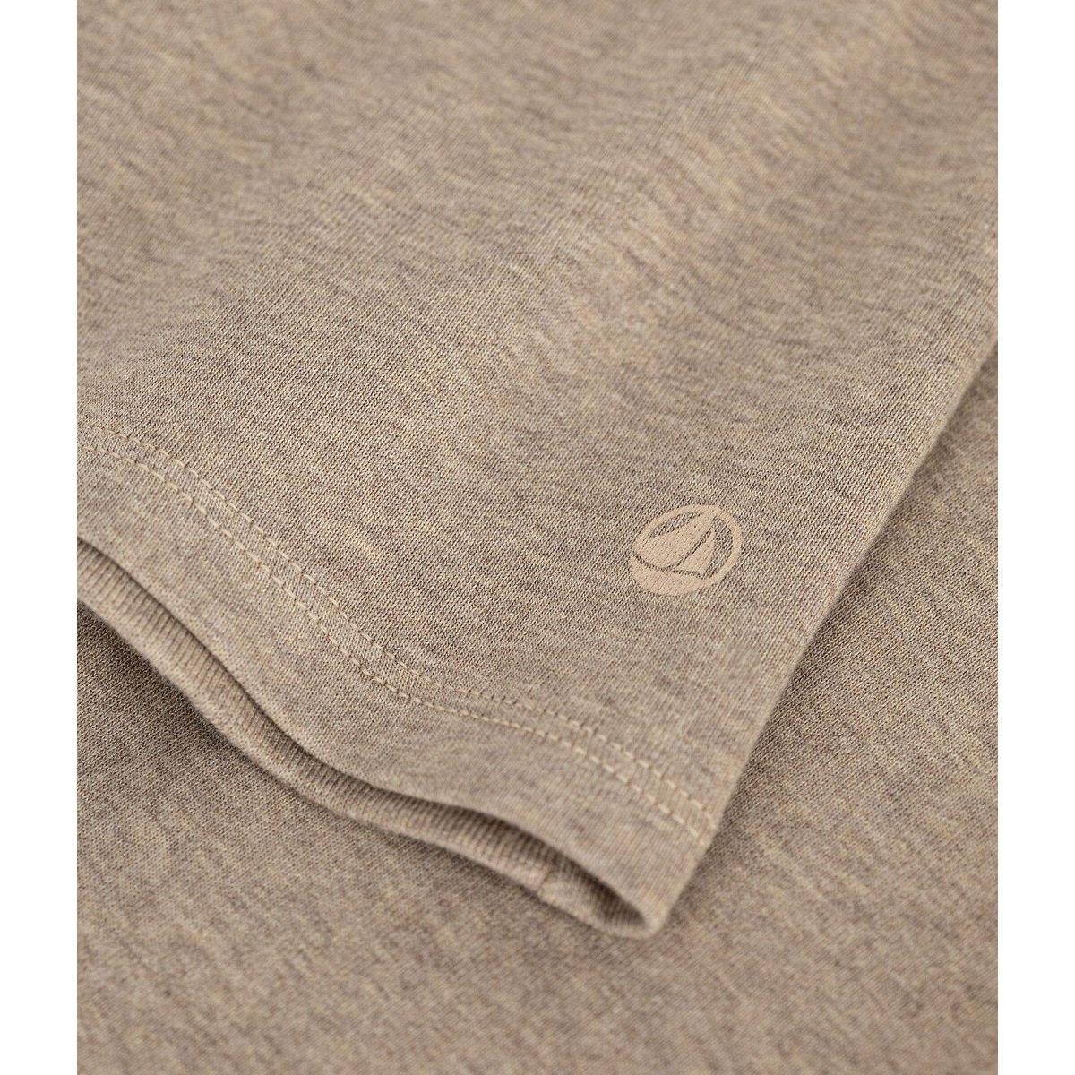 Crew Neck Short Sleeve T-Shirt beige, PETIT BATEAU