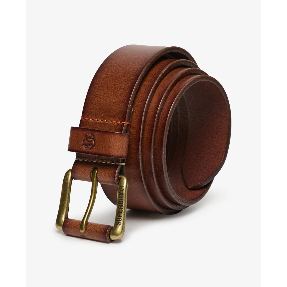 Ceinture Classique en Cuir Véritable fauve, SUPERDRY