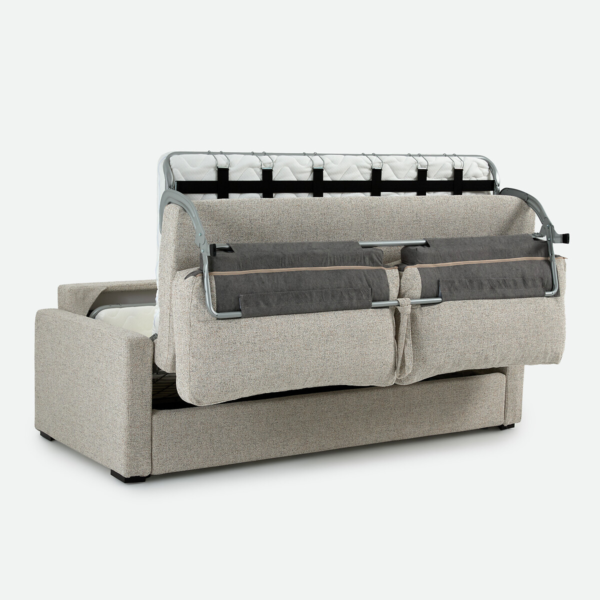 Canapé convertible, 2, 3 ou 4 places, Standard, tissu texturé moucheté, TIMOR ecru/bleu, LA REDOUTE INTERIEURS