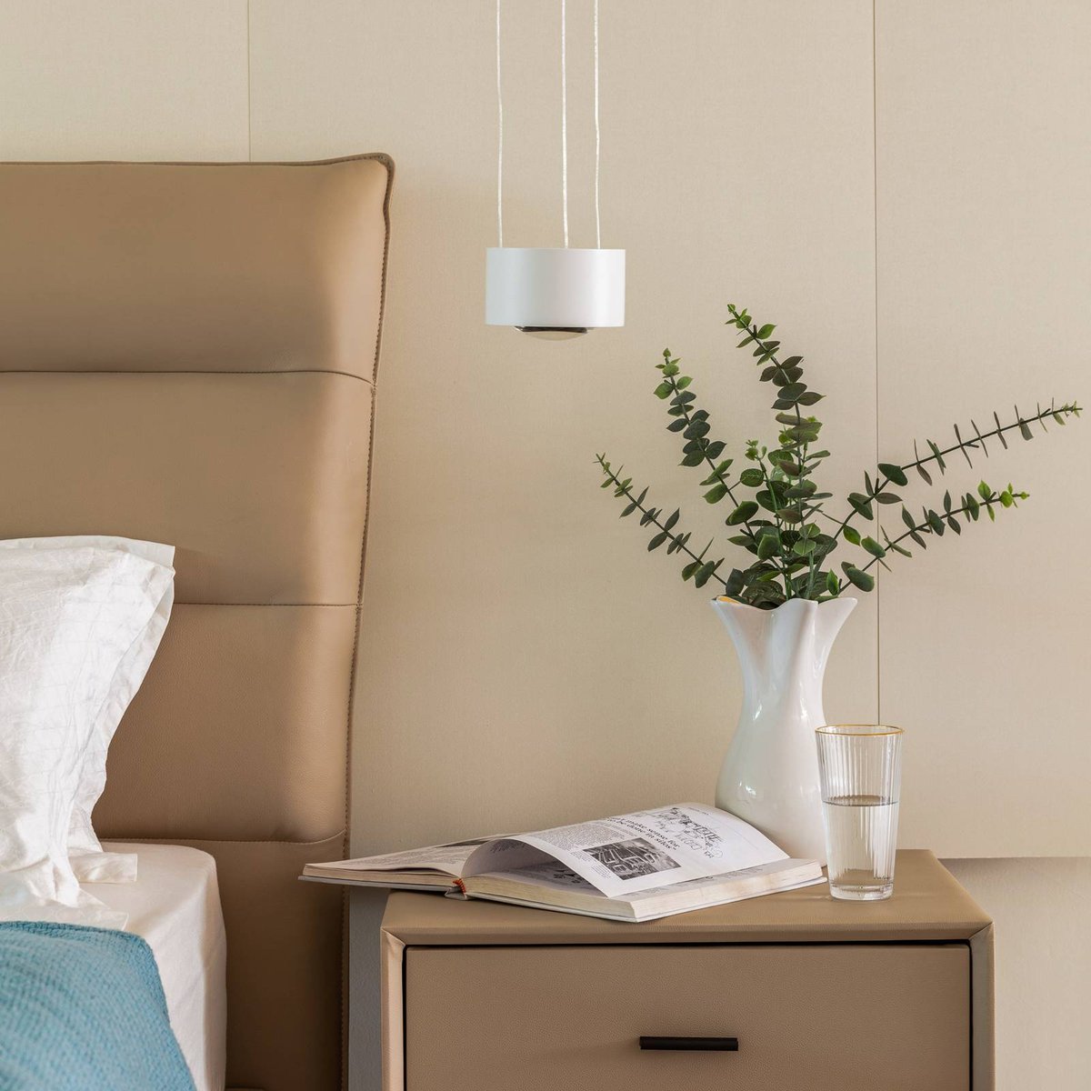 Suspension en aluminium moderneLED, Rotari blanc (ral 9003), ARCCHIO