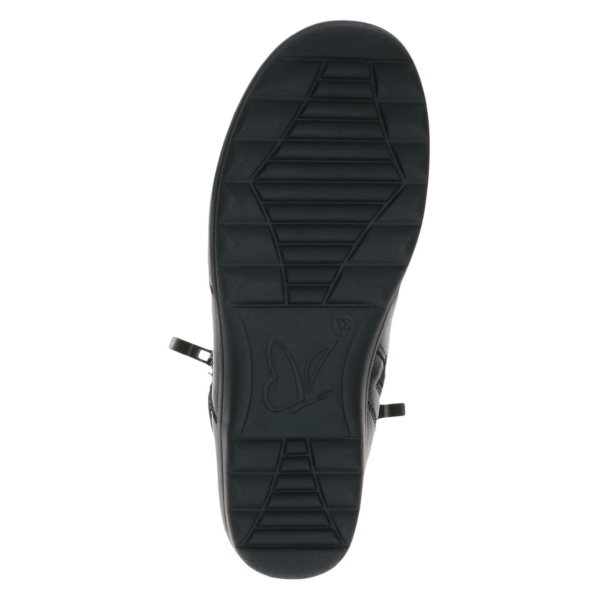 Bottine en cuir noir zèbre, CAPRICE