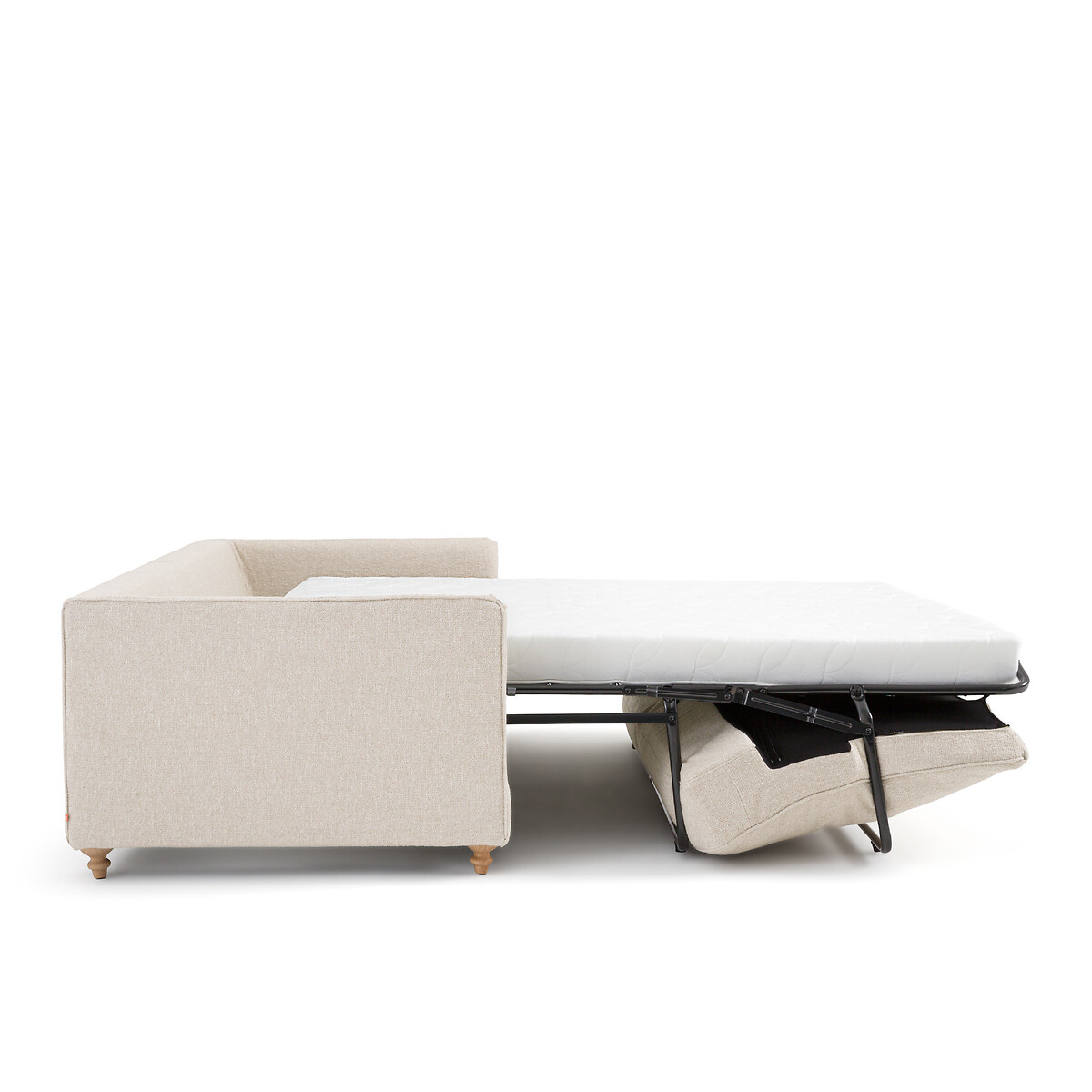 Canapé 3P convertible bouclette, Lazare craie, AM.PM