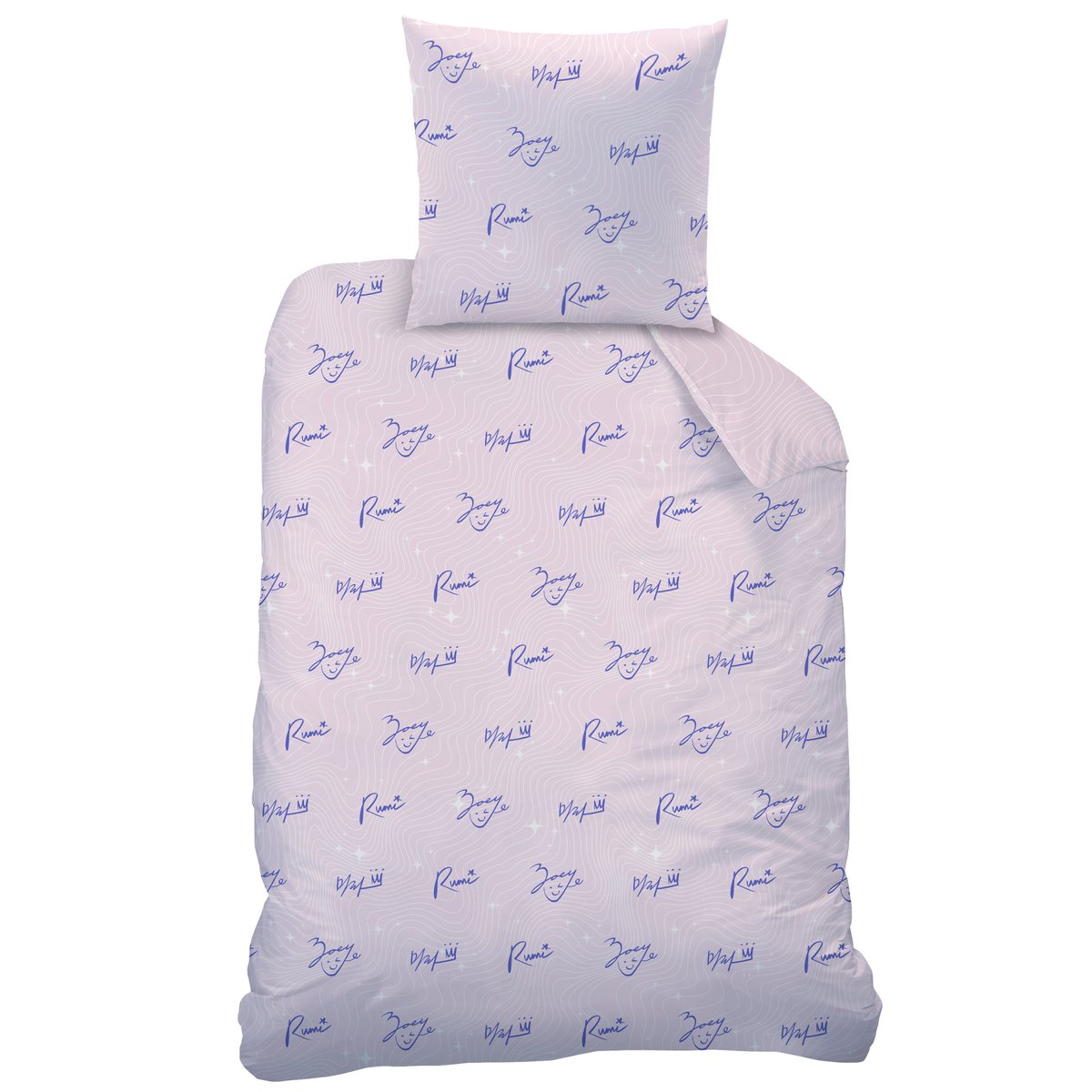 Parure de lit imprimée 100% coton, GOLDEN violet, KPOP DEMON HUNTERS