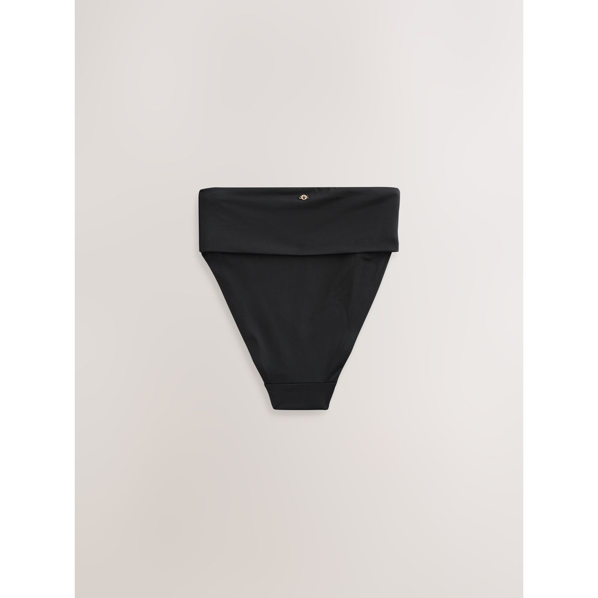 Bas de bikini à haut roulé noir, NEXT