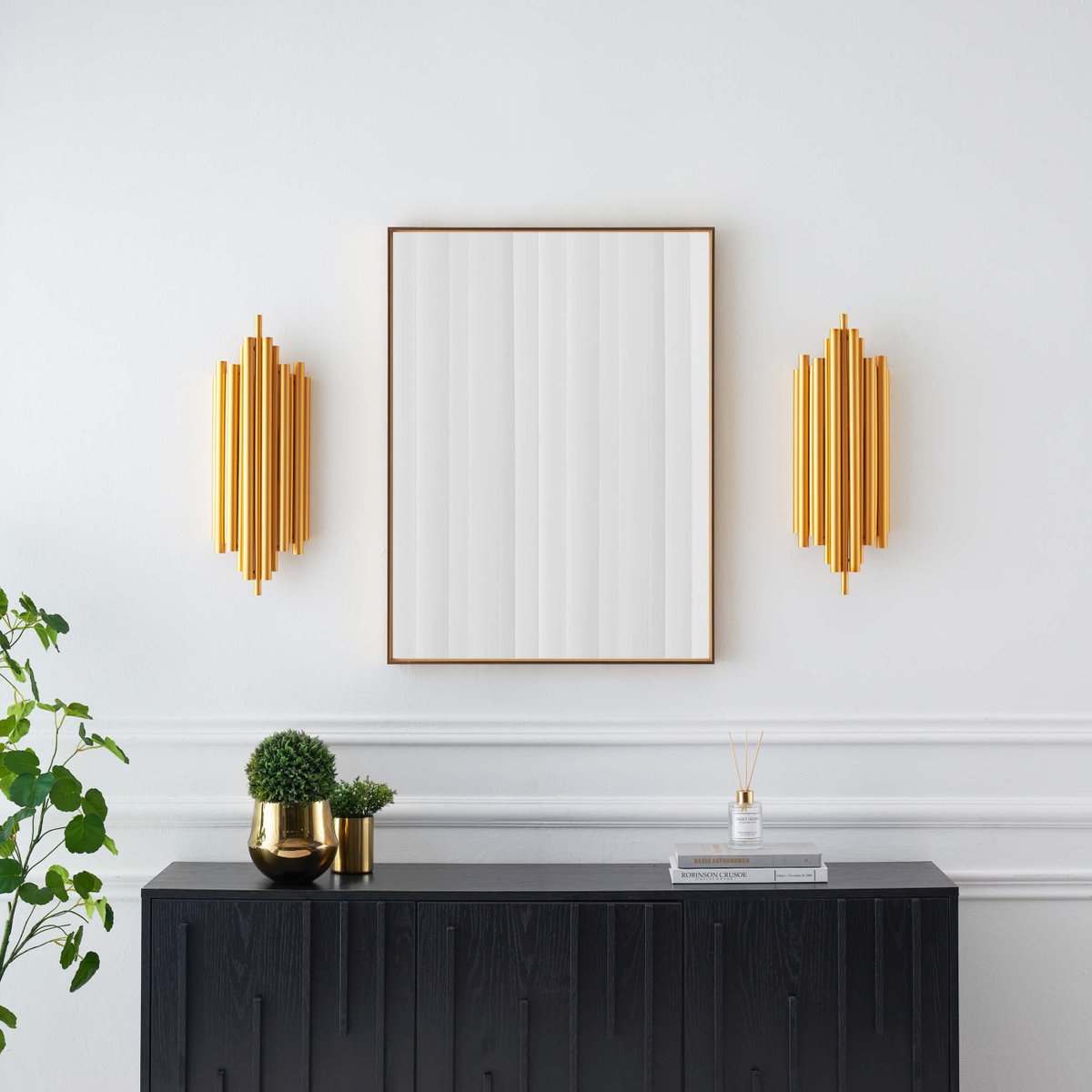 Applique Murale en Aluminium au Design Épuré - ROSELA doré / laiton, KOSILUM