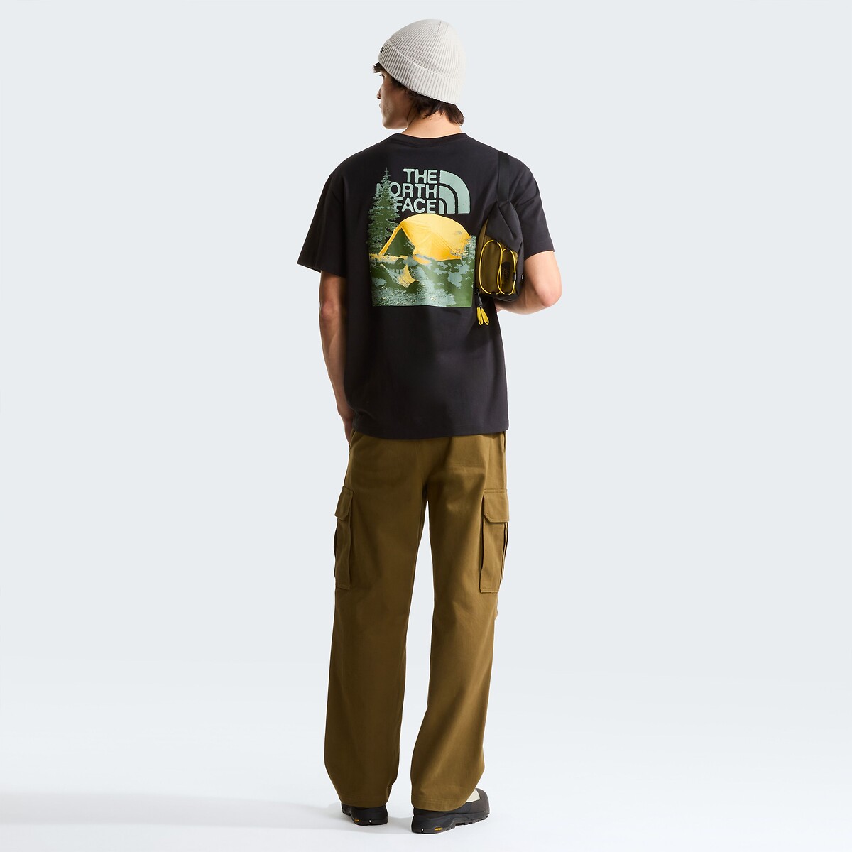 Back Print Short Sleeve T-Shirt black, THE NORTH FACE