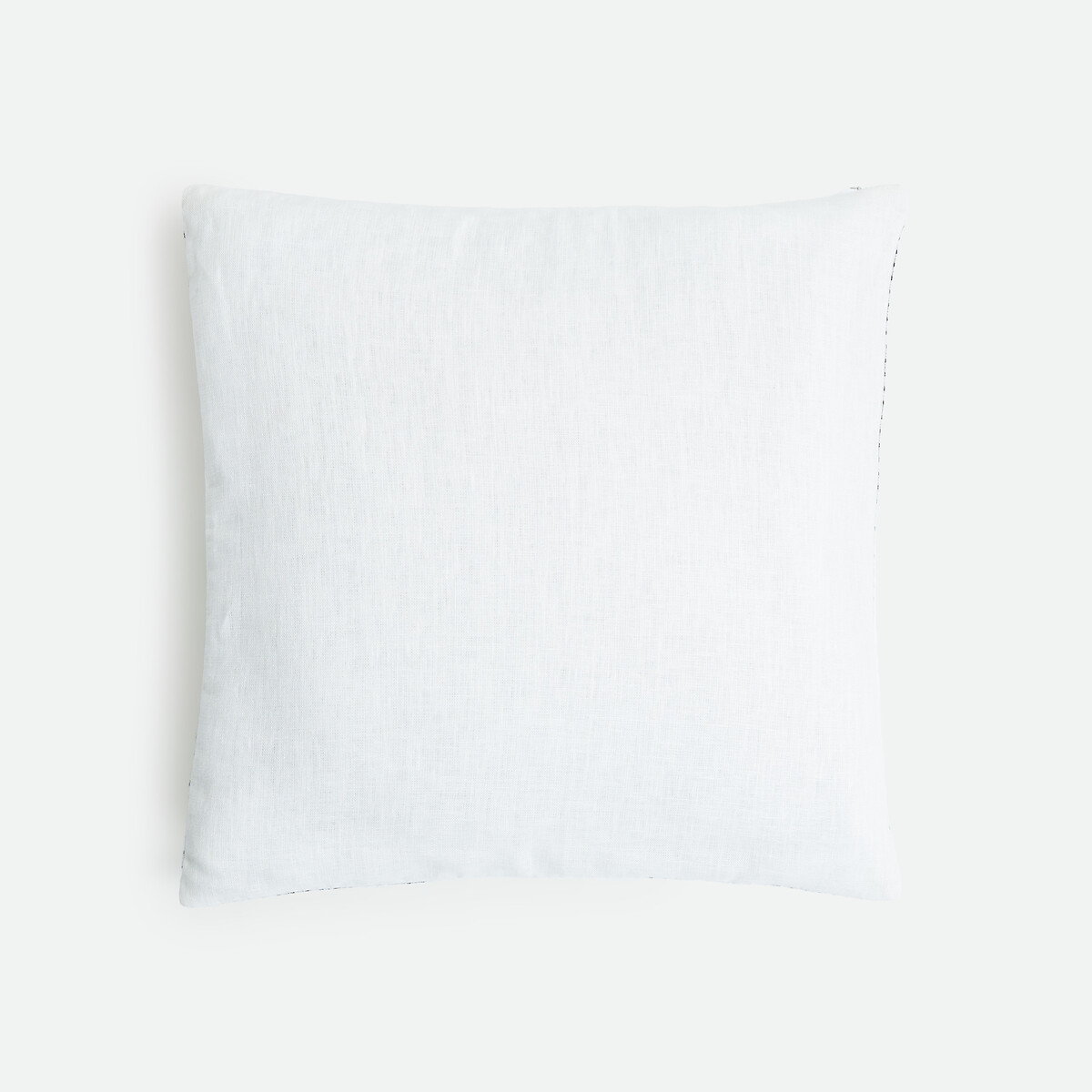 Housse de coussin unie, en lin, ELBA blanc, LA REDOUTE INTERIEURS