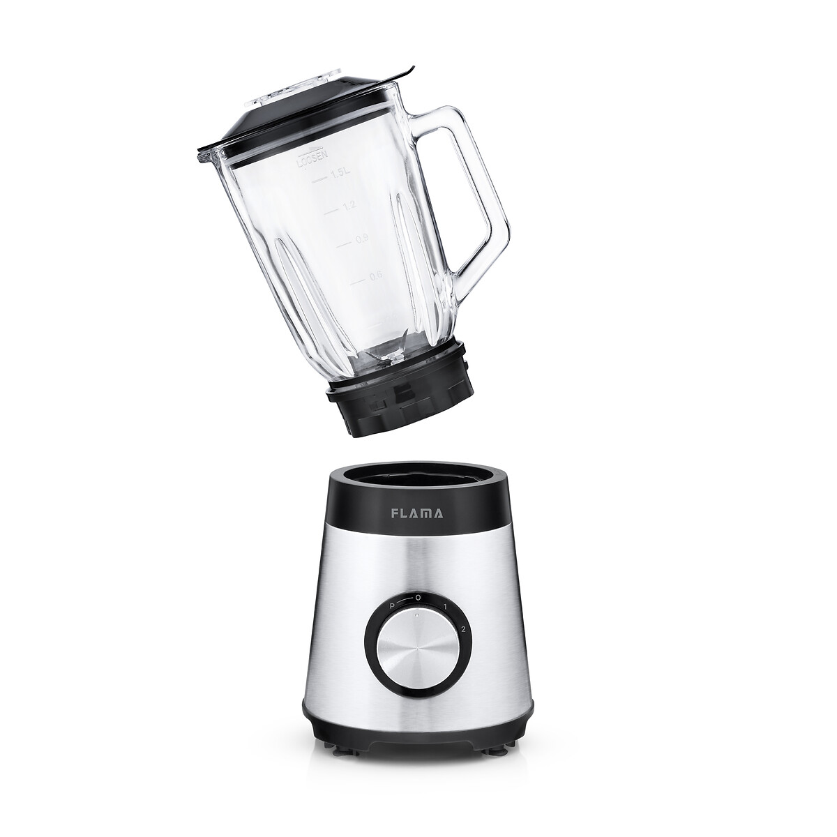 Liquidificadora Inox 1300W Com Copo de Vidro 2237FL, FLAMA inox, FLAMA