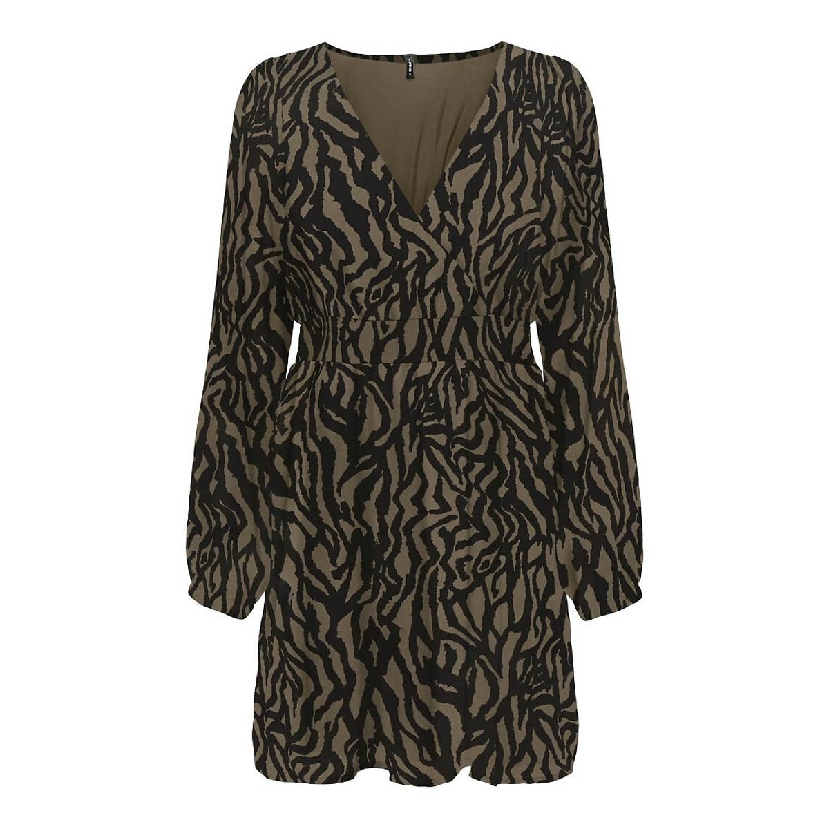 Printed Full Mini Dress black/beige, ONLY