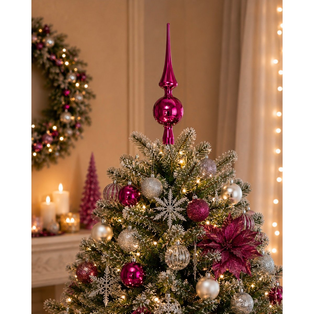 1 Cimier rose mat fuschia, EDEN