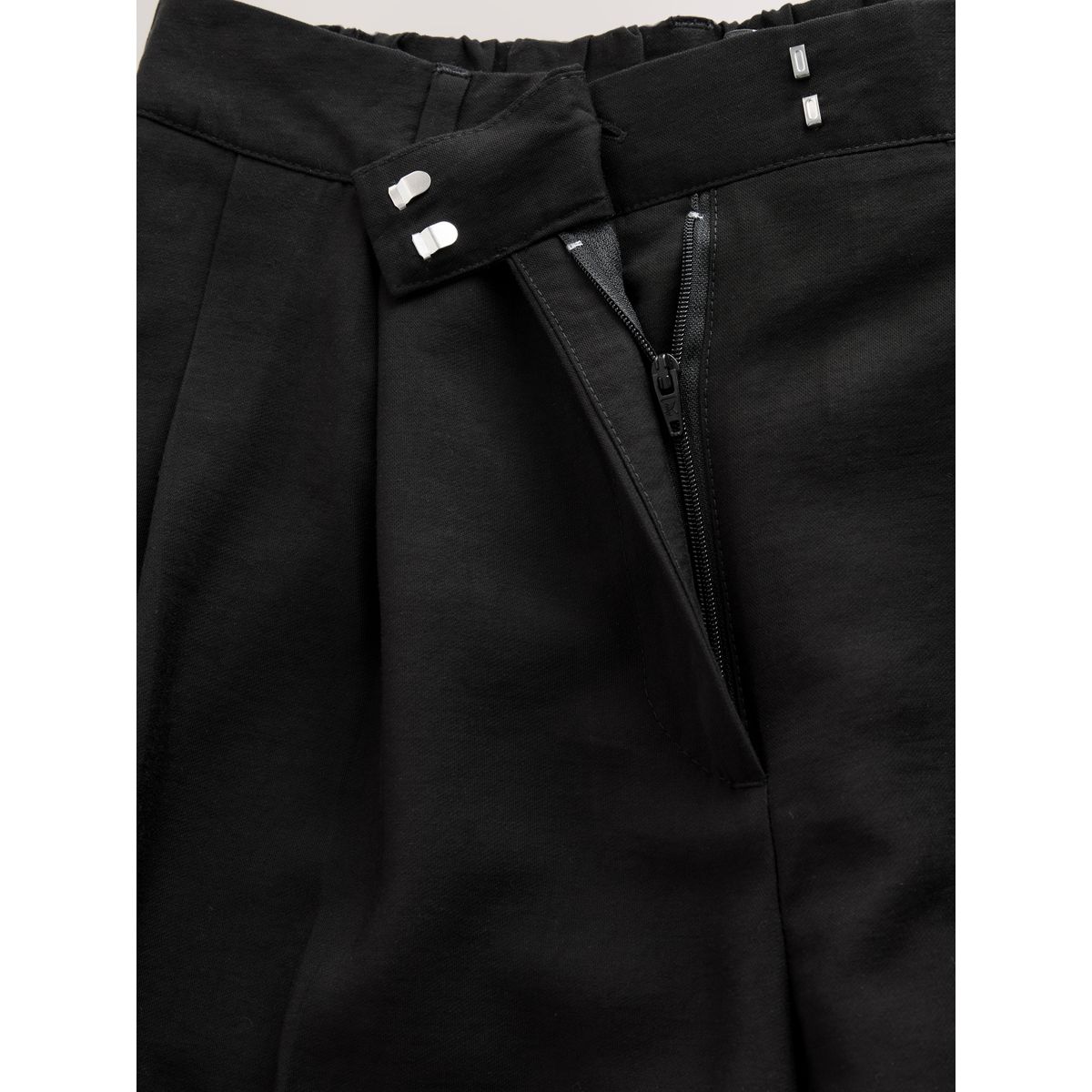 Pantalon sablier large noir, NEXT
